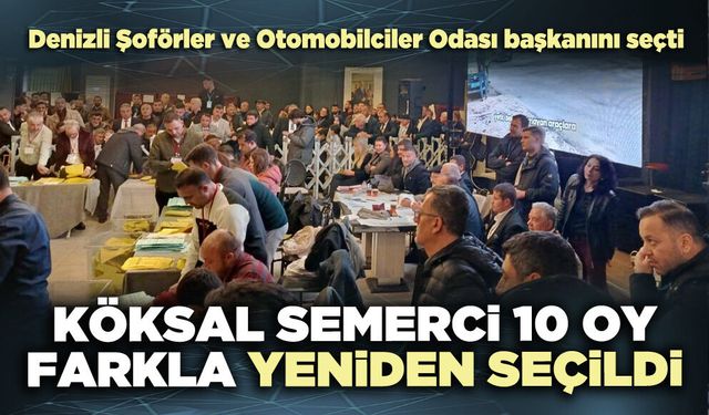 Köksal Semerci 10 oy farkla yeniden seçildi