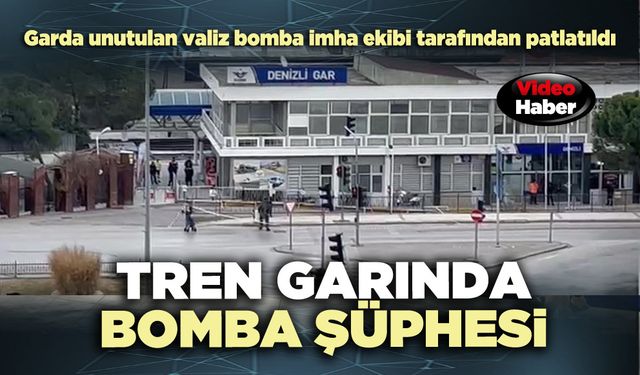 Tren garında bomba şüphesi