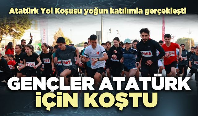 Gençler Atatürk için koştu