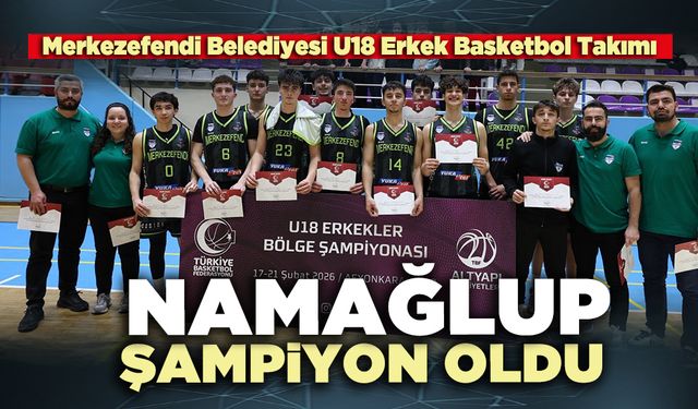 Merkezefendi Belediyesi U18 Erkek Basketbol Takımı  Namağlup şampiyon oldu