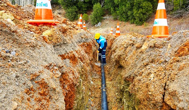 3 bin 500 metrelik iletim hattı sil baştan yenileniyor