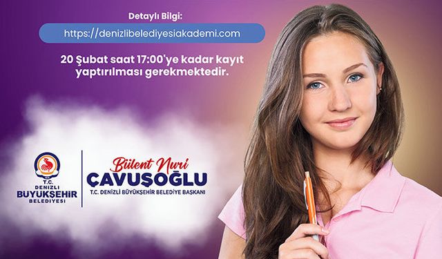 Denizli Büyükşehir’den gençlere dijital eğitim desteği