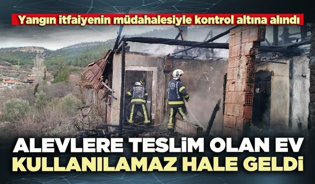 Alevlere teslim olan ev kullanılamaz hale geldi