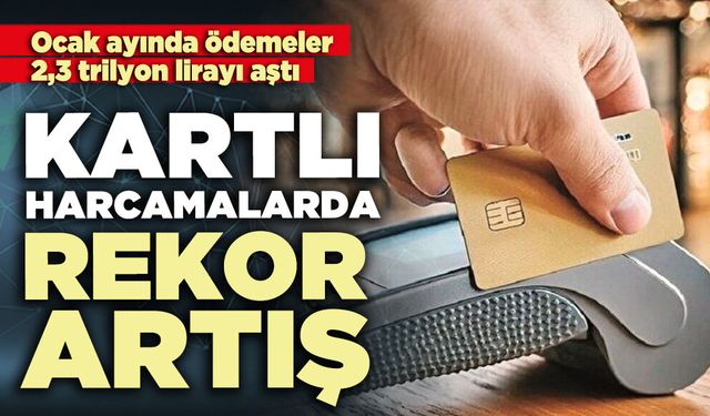 Kartlı harcamalarda rekor artış