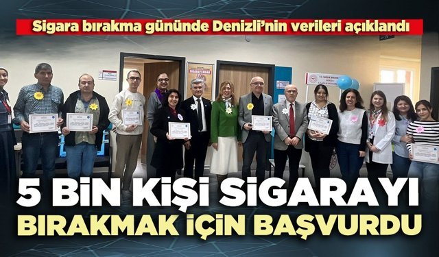 5 Bin kişi sigarayı bırakmak için başvurdu