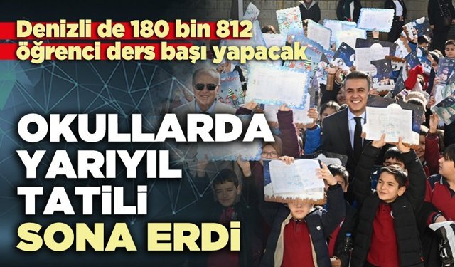 Okullarda yarıyıl tatili sona erdi