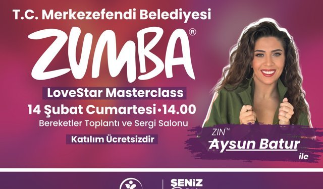Merkezefendi Belediyesi Zumba Etkinliği 12 Şubat 2026 Reklamı