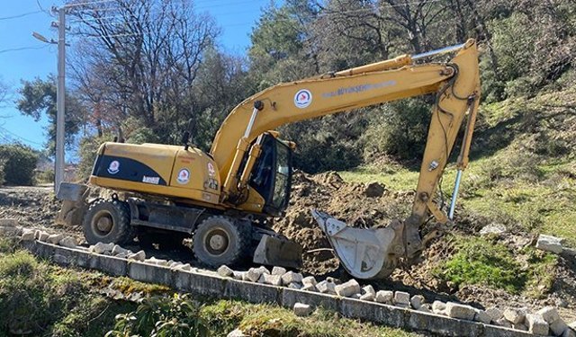Buldan’da hastane yolu yenileniyor