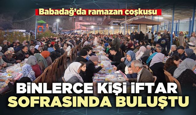 Babadağ’da binlerce kişi iftar sofrasında buluştu