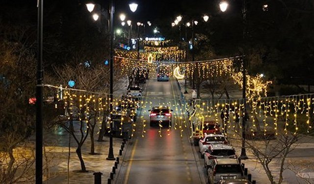 Çamlık Ramazan ışıklarıyla aydınlandı