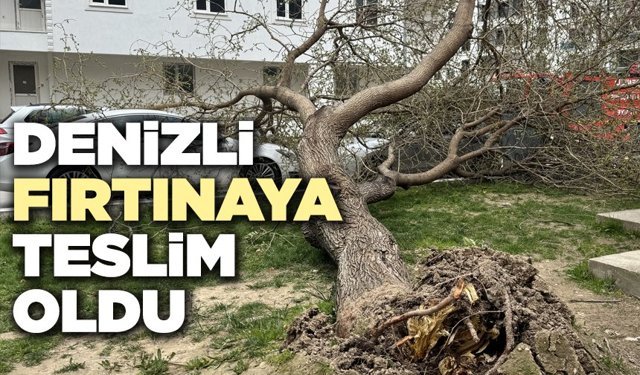 Denizli Fırtınaya Teslim Oldu