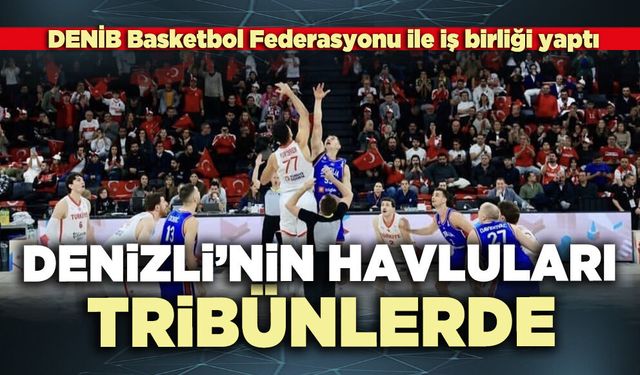 Denizli’nin havluları tribünlerinde