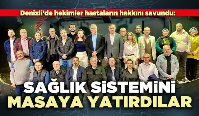 Sağlık sistemini masaya yatırdılar