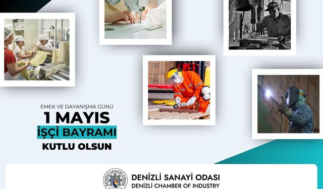Denizli Sanayi Odası 1 Mayıs Kutlama İlanı
