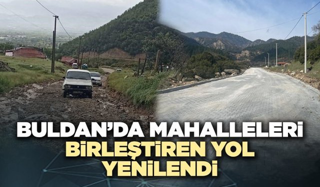 Buldan’da Mahalleleri Birleştiren Yol Yenilendi