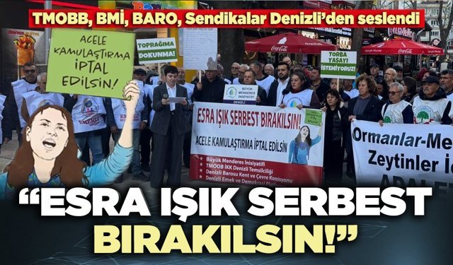 Denizli’den seslendiler:  “Esra Işık serbest bırakılsın!”