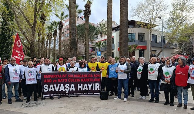 NATO 77. yılında Denizli’de protesto edildi