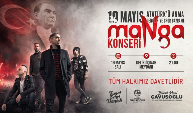 Denizli Büyükşehir Belediyesi 19 Mayıs Manga Konseri 19.05.2026