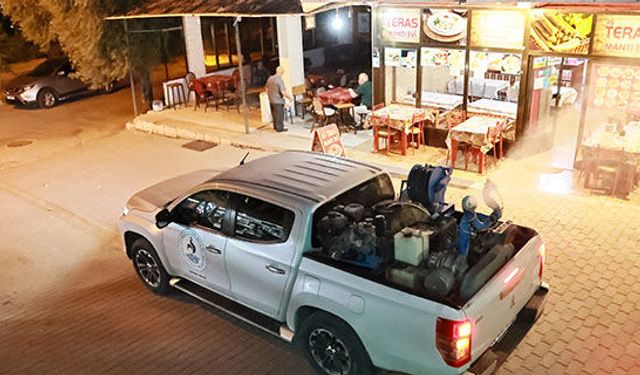 Pamukkale’de 61 mahallede gece ilaçlamaları başladı
