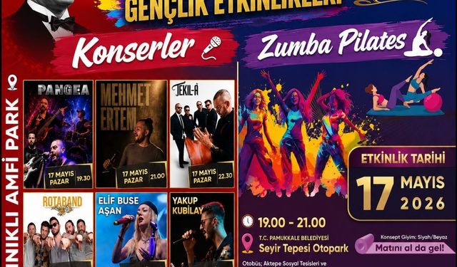 Pamukkale’de 19 Mayıs Coşkusu Spor Ve Müzikle Buluşacak