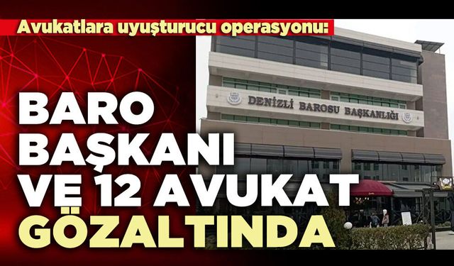Baro Başkanı ve 12 avukat gözaltında