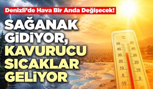 Denizli’de Hava Bir Anda Değişecek!