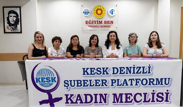 KESK Denizli Kadın Meclisi: “Haklarımız paketlere sığmaz”