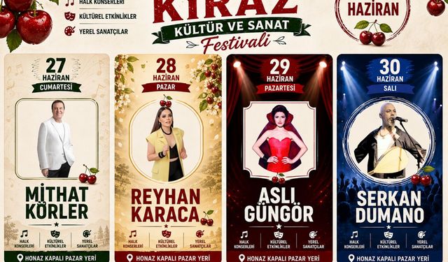 Honaz Belediyesi Kiraz Kültür ve Sanat Festivali Popup Reklam 26.06.2026