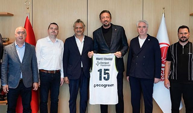 Denizli Basket’ten TBF Başkanı Türkoğlu’na ziyaret