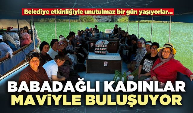 Babadağlı kadınlar maviyle buluşuyor