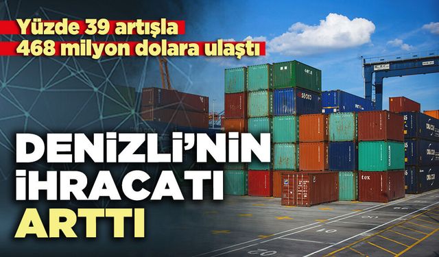 Denizli’nin ihracatı arttı
