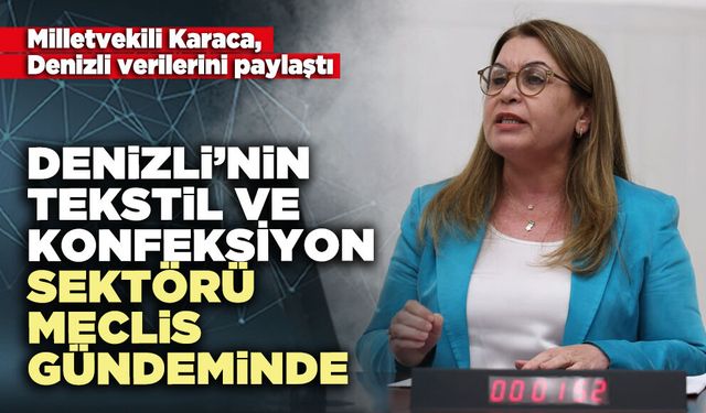 Denizli’nin tekstil ve konfeksiyon sektörü meclis gündeminde