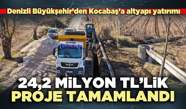24,2 Milyon TL’lik proje tamamlandı