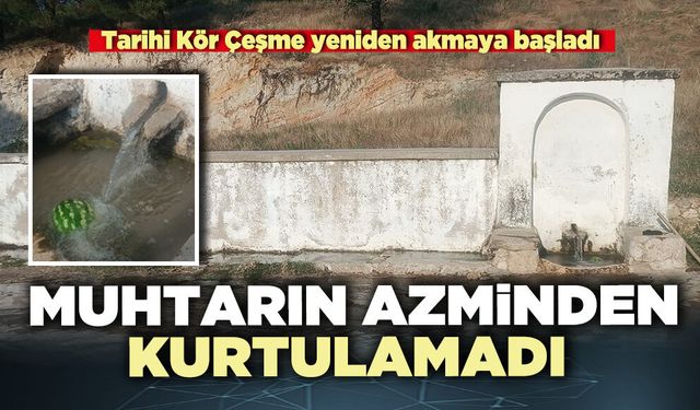 Muhtarın azminden kurtulamadı