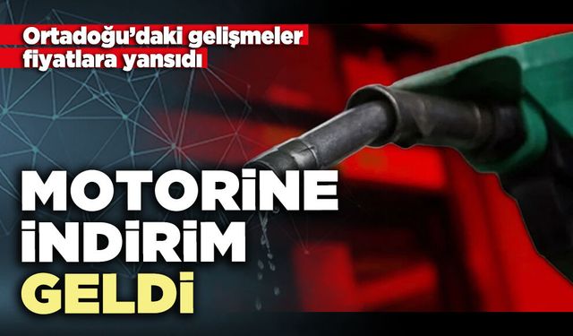 Motorine indirim geldi