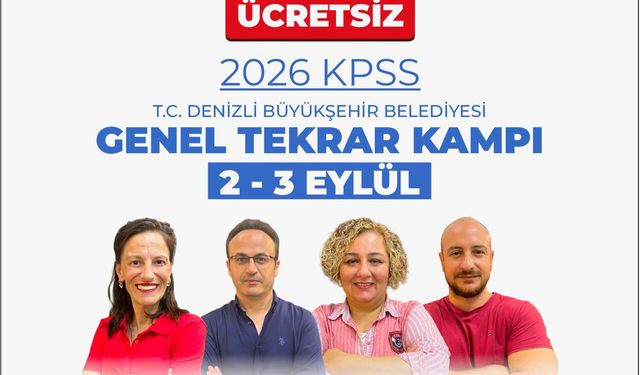KPSS adaylarına ücretsiz genel tekrar kampı