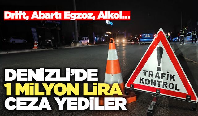 Denizli’de 1 Milyon Lira Ceza Yediler