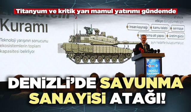 Denizli’de savunma sanayisi atağı!