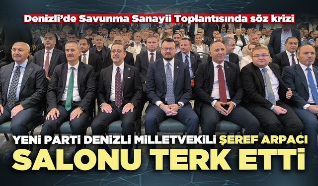 Yeni Parti Denizli Milletvekili Şeref Arpacı salonu terk etti