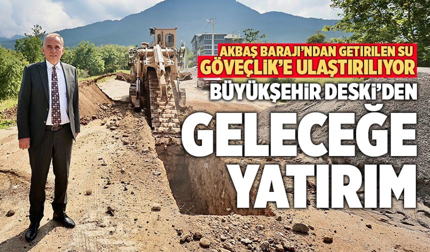 Akbaş Barajı’ndan Getirilen Su Göveçlik’e Ulaştırılıyor