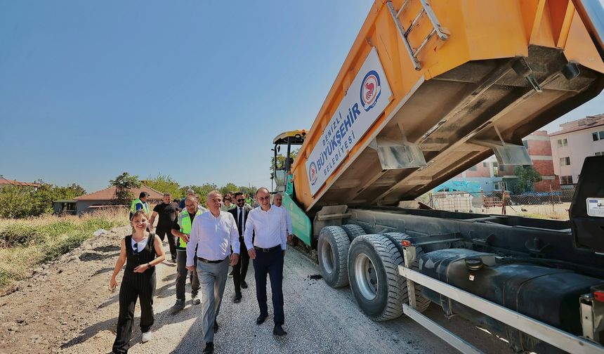 Başkan Zolan Ve Başkan Örki Asfalt Çalışmalarını İnceledi