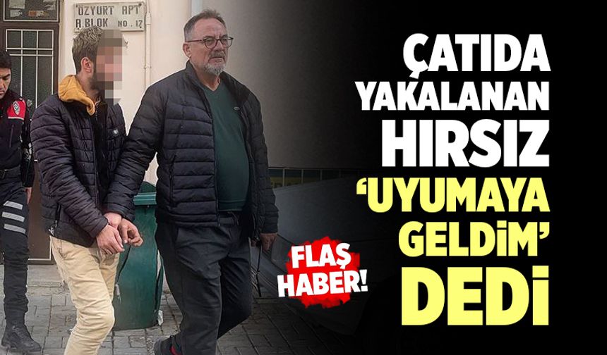 Çatıda Yakalanan Hırsız ‘Uyumaya Geldim’ Diyerek Kendini Savundu