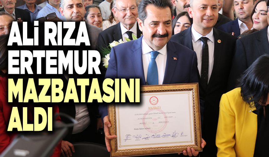 Pamukkale Belediye Başkanı Ertemur Mazbatasını Aldı