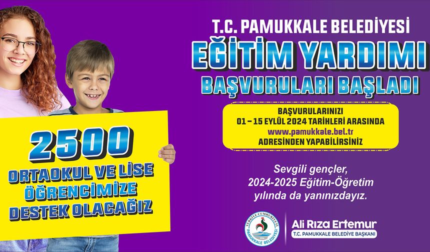 Eğitim Yardımı Başvuruları Başladı