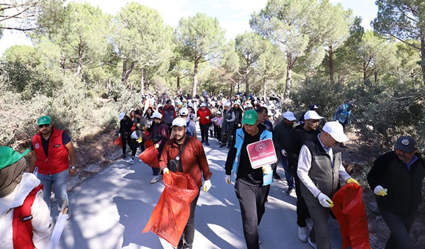 El Ele Verdiler Ormanları Temizlediler