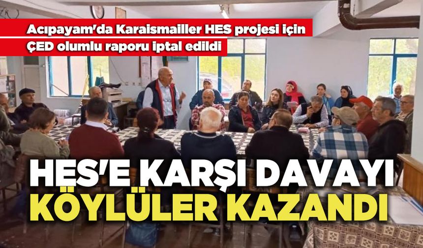 HES'e Karşı Davayı Köylüler Kazandı