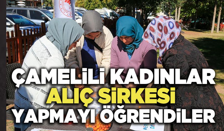 Çamelili Kadınlar Alıç Sirkesi Yapmayı Öğrendiler