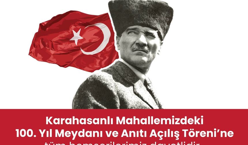 Merkezefendi’de 100. Yıl Meydanı ve Anıtı açılıyor