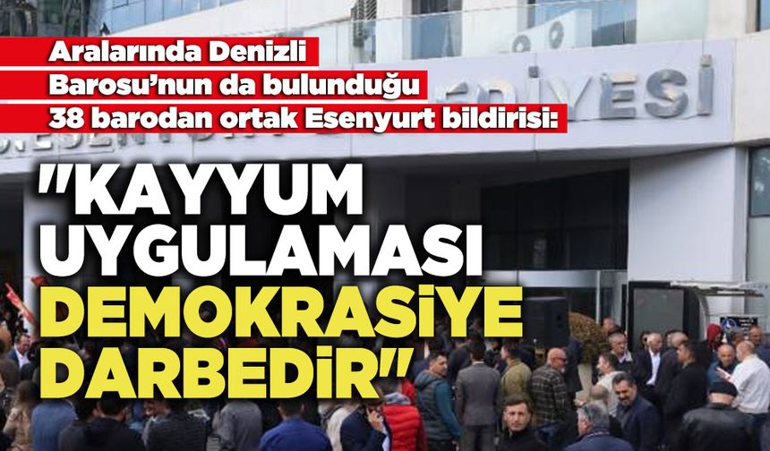 "Kayyum Uygulaması Demokrasiye Darbedir"