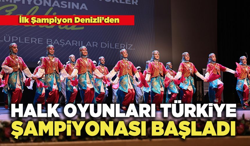 Halk Oyunları Türkiye Şampiyonası Başladı